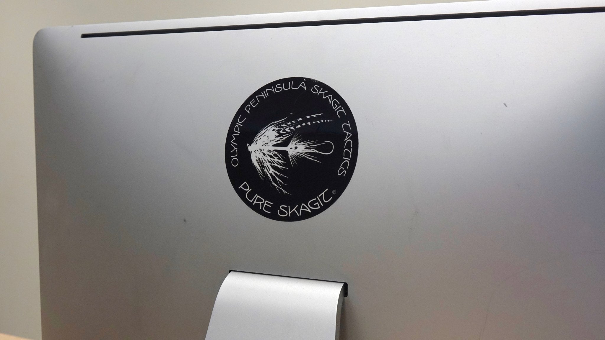 4" Circle Cut Sticker, Intruder/Pure Skagit, Black